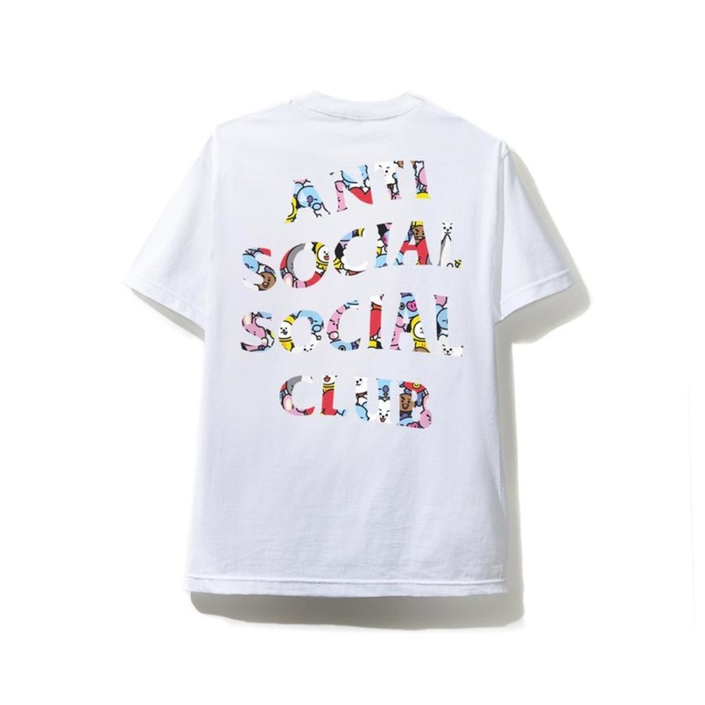 !NEW! BT21 x ASSC White/Multi Logo T-shirt